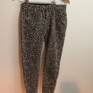 Leopard Print Skinny Jeans